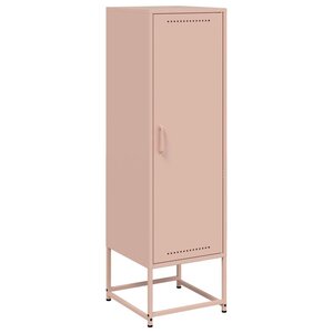 vidaXL Buffet haut rose 36x39x123 cm acier