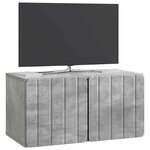 vidaXL Meuble TV mural Gris béton 59 5 x 31 x 30 cm Bois d'ingénierie
