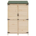 vidaXL Abri de jardin Naturel 106 5 x 56 x 176 cm Bois d'ingénierie