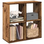 vidaXL Étagère séparatrice de pièce vieux bois 69 5x29x69 5 cm