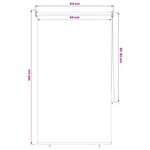 vidaXL Store roulant extérieur protection UV Noir 100 x 230 cm (L x H)