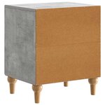 vidaXL Cabinet de chevet 2 Pièces Gris béton 43 x 34 5 x 50 cm