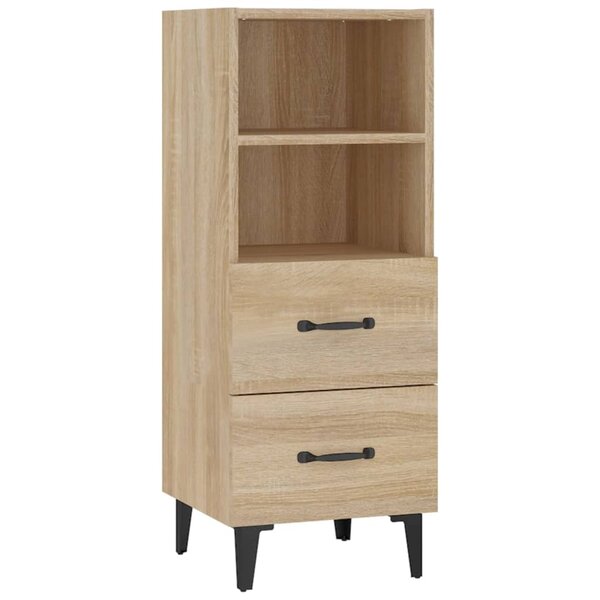 vidaXL Buffet Chêne sonoma 34 5x34x90 cm Bois d'ingénierie