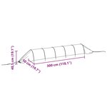 vidaXL Tunnels en filet 2 Pièces noir acier et polyéthylène