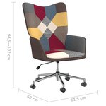 vidaXL Chaise de relaxation Patchwork Tissu