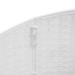 vidaXL Jupe de sapin de Noël blanc Ø65x23 cm plastique