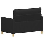 vidaXL Canapé Noir 126 x 81 x 87 5 cm