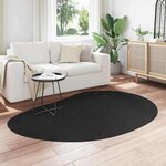 vidaXL Tapis Noir 140 x 200 cm Polyester