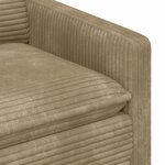 vidaXL Canapé Taupe 76 x 81 x 87 5 cm Polyester