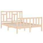 vidaXL Cadre de lit sans matelas bois de pin massif