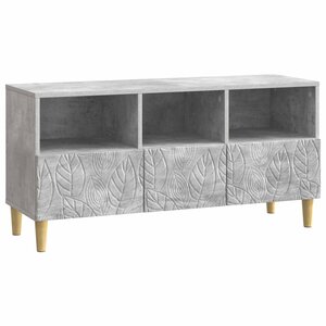 vidaXL Meuble TV 102 x 34 5 x 50 cm Gris béton Bois d'ingénierie