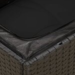 vidaXL Salon de jardin 11 Pièces avec coussins noir résine tressée
