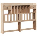 vidaXL Lit bibliothèque sans matelas 160x200 cm bois massif de pin