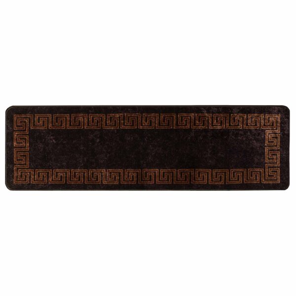 vidaXL Coureur de Tapis MARSA Noir 100 x 300 cm Polyester et PVC