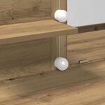 vidaXL Coiffeuse chêne artisanal 100 x 40 x 130 cm Bois d'ingénierie