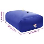 vidaXL Réservoir d'eau avec robinet pliable 3000 L PVC