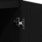 vidaXL Buffet chêne noir 57x34x76 cm bois d'ingénierie