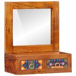 vidaXL Armoire murale 40x20x50 cm Bois massif Acacia
