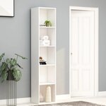 vidaXL Bibliothèque Blanc 40x30x189 cm Bois d’ingénierie