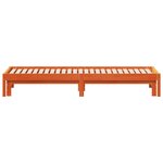 vidaXL Lit de jour et lit gigogne sans matelas cire marron 90x200 cm