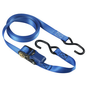 Sangle d'Arrimage avec Crochets et Cliquet Bleu 5m x 25mm Sangle