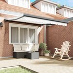 vidaXL Auvent Blanc 300 x 250 x 165 cm Polyester et Aluminium