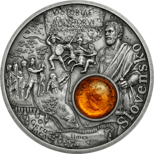 Monnaie SLOVAKIA Amber Route Argent 1$ Niue 2026
