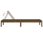 vidaXL Chaises longues lot de 2 199 5x60x74 cm bois massif de pin