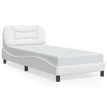 vidaXL Cadre de lit sans matelas blanc 80x200 cm similicuir