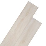 vidaXL Dalles de plancher PVC autoadhésif blanc chêne classique