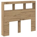 vidaXL Tête de lit artisanale en chêne Chêne artisanal Bois d'ingénierie