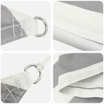 vidaXL Voile d'ombre 5 x 5 m 100   polyester Oxford Carré