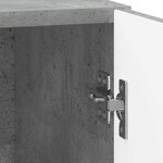 vidaXL Cabinet de chevet 2 Pièces Gris béton 43 x 34 5 x 50 cm