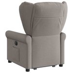 vidaXL Fauteuil inclinable taupe tissu