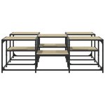 vidaXL Table basse chêne sonoma 121x121x40 cm bois d'ingénierie