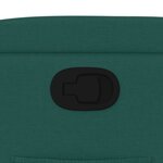 vidaXL Fauteuil inclinable Vert foncé Tissu