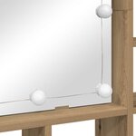 vidaXL Armoire Miroir avec étagère Chêne artisanal 91 x 15 x 76 5 cm