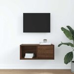 vidaXL Meuble TV chêne marron 60x31x25 5 cm bois d'ingénierie