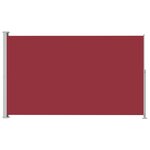 vidaXL Auvent latéral rétractable de patio 220x300 cm Rouge