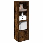 vidaXL Bibliothèque chêne fumé 31x24x102 cm bois d'ingénierie