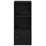 vidaXL Bibliothèque chêne noir 31x24x77 cm bois d'ingénierie