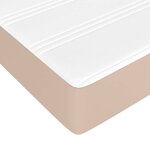 vidaXL Sommier à lattes de lit avec matelas Cappuccino 160x200 cm