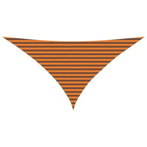 vidaXL Voile d'ombre Orange et marron 3 5 x 3 5 x 4 9 m