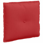 vidaXL Coussin de Dos Rouge 50 x 19 x 45 cm tissu