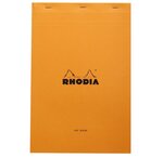 Bloc ORANGE N°19 21x31,8cm 80F agrafées 80g uni RHODIA