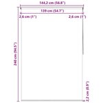 vidaXL Store roulant de douche 140x240 cm Étoile de mer