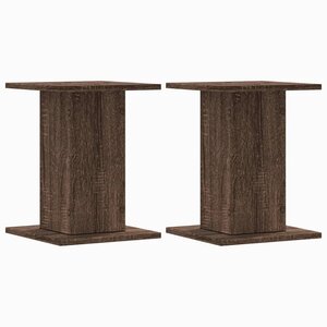 vidaXL Supports pour plantes 2 Pièces chêne marron bois d'ingénierie