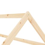 vidaXL Cadre de lit d'enfant Bois de pin massif 80x160 cm