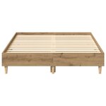 vidaXL Cadre de lit sans matelas chêne artisanal 120x190 cm