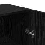 vidaXL Ensemble meuble TV Montage mural Chêne noir Bois d'ingénierie